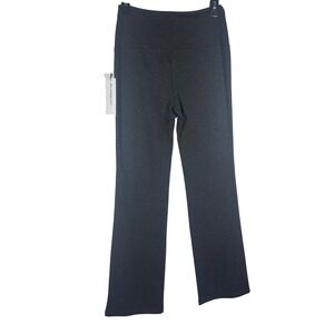Liz Claiborne Lori Bootcut Legging Slimming Charcoal Heather Pants Small NEW